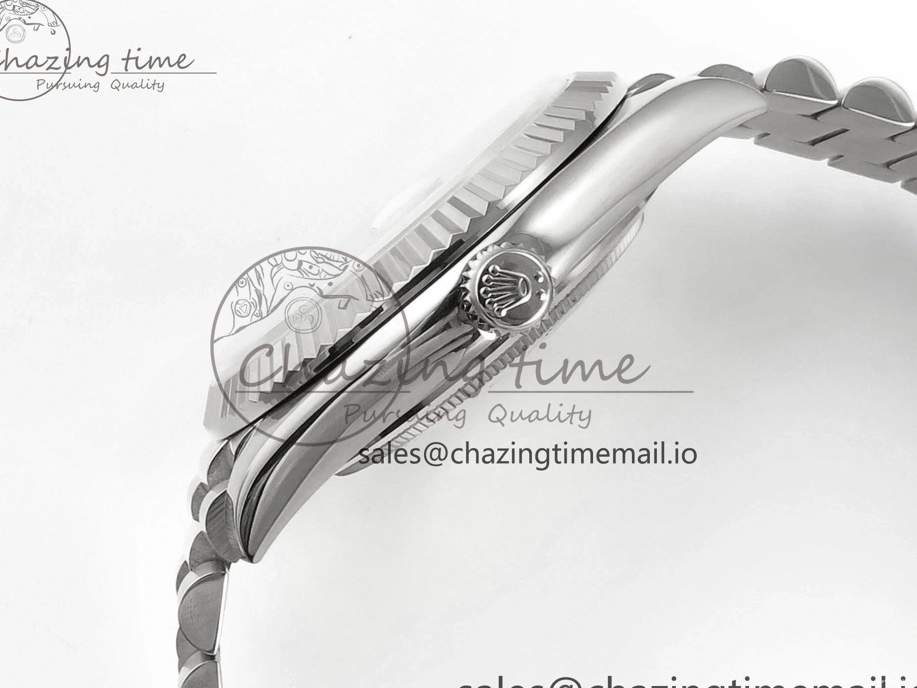 0403 Day Date 128239 36mm SS KF 1:1 Best Edition Tiffany Blue Roman Dial On President Bracelet A2836 (Gain Weight) Durable 639